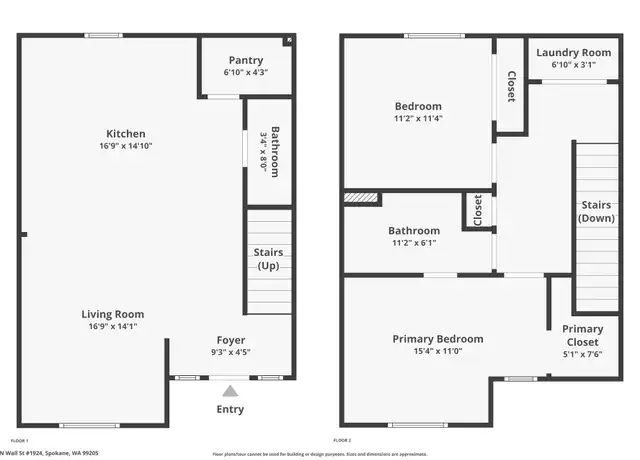 Property at 1916 N Wall St Unit 1924, Spokane, WA, 99205, 2 beds, 1.5 baths, [object Object]