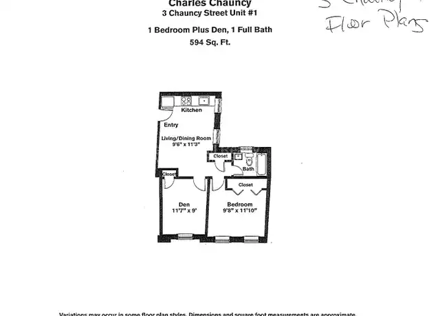 Property at 3 Chauncy St Unit 1, Cambridge, MA, 02138, 2 beds, 1 bath, [object Object]