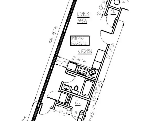 Property at 51 Maple St Unit EL-416, Rockland, MA, 02370, 1 bed, 1 bath, [object Object]