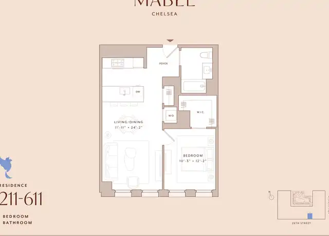 Property at 335 8th Ave Unit 411, New York, NY, 10001, 1 bed, 1 bath, [object Object]