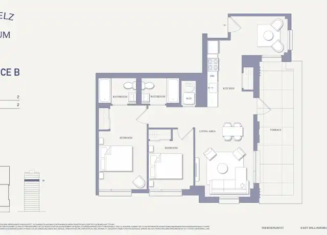 Property at 159 Boerum St Unit 16-B, Brooklyn, NY, 11206, 2 beds, 2 baths, [object Object]