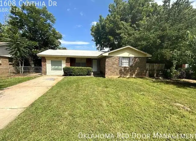 Property at 1608 Cynthia Dr, Oklahoma City, OK, 73130, 4 beds, 1 bath, [object Object]