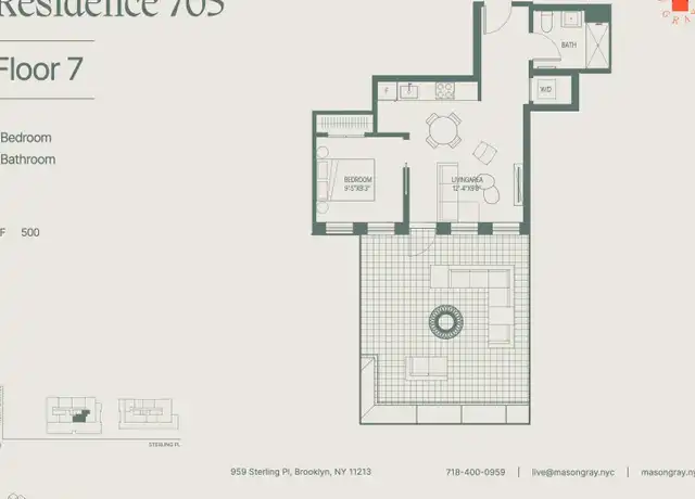 Property at 955 Sterling Pl Unit 705, Brooklyn, NY, 11213, 1 bed, 1 bath, [object Object]