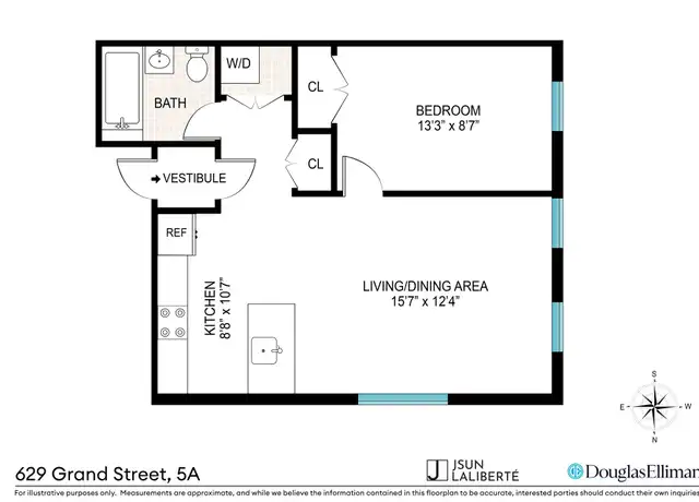 Property at 629 Grand St Unit 5A, Brooklyn, NY, 11211, 1 bed, 1 bath, [object Object]