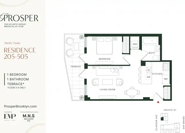 Property at 1042 Atlantic Ave Unit 305, Brooklyn, NY, 11238, 1 bed, 1 bath, [object Object]