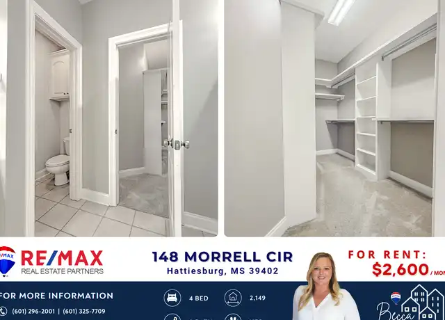 Property at 148 Morrell Cir, Hattiesburg, MS, 39402, 4 beds, 3 baths, [object Object]