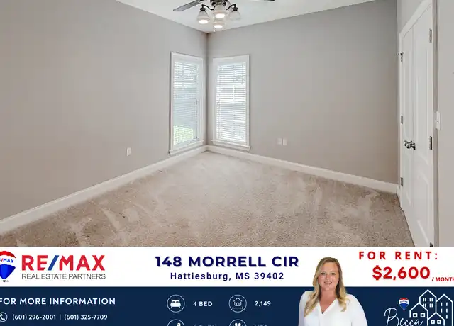 Property at 148 Morrell Cir, Hattiesburg, MS, 39402, 4 beds, 3 baths, [object Object]