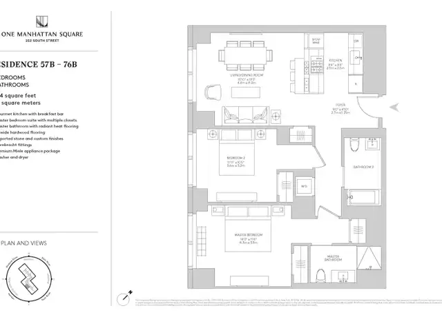 Property at 252 South St Unit 69B, New York, NY, 10002, 2 beds, 2 baths, [object Object]