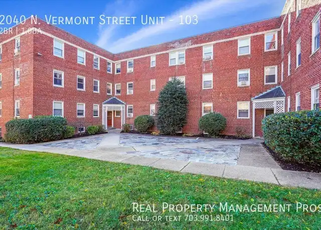 Property at 2040 N Vermont St Unit 103, Arlington, VA, 22207, 2 beds, 1 bath, [object Object]