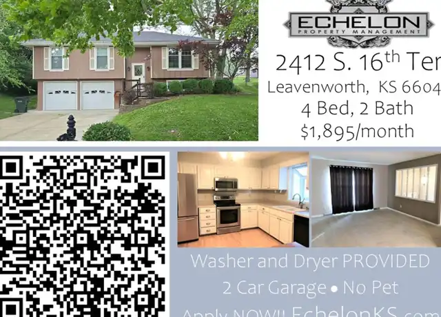 Property at 2412 S 16th Ter, Leavenworth, KS, 66048, 4 beds, 2 baths, [object Object]