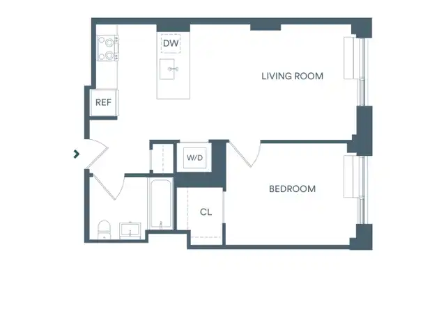 Property at 405 W 206th St Unit 406E, New York, NY, 10034, 1 bed, 1 bath, [object Object]