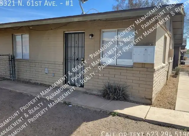 Property at 8321 N 61st Ave Unit 1, Glendale, AZ, 85302, 2 beds, 1 bath, [object Object]