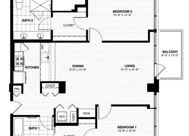 Property at 211 W Scott St Unit 407, Chicago, IL, 60610, 2 beds, 2 baths, [object Object]