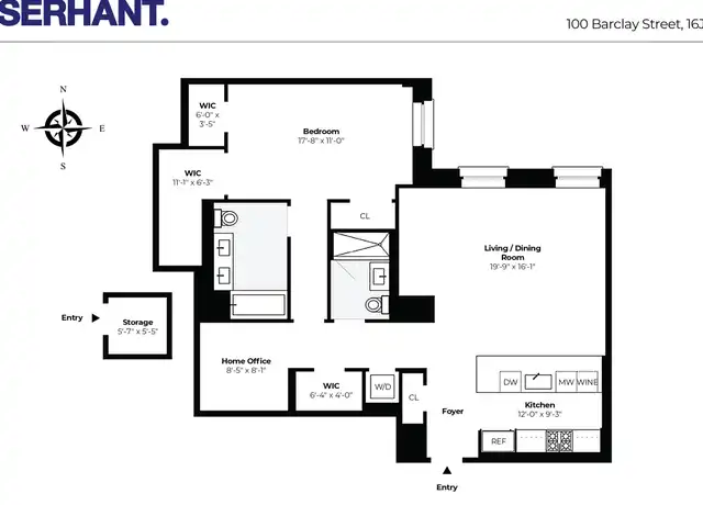 Property at 100 Barclay St Unit 16J, New York, NY, 10007, 1 bed, 2 baths, [object Object]