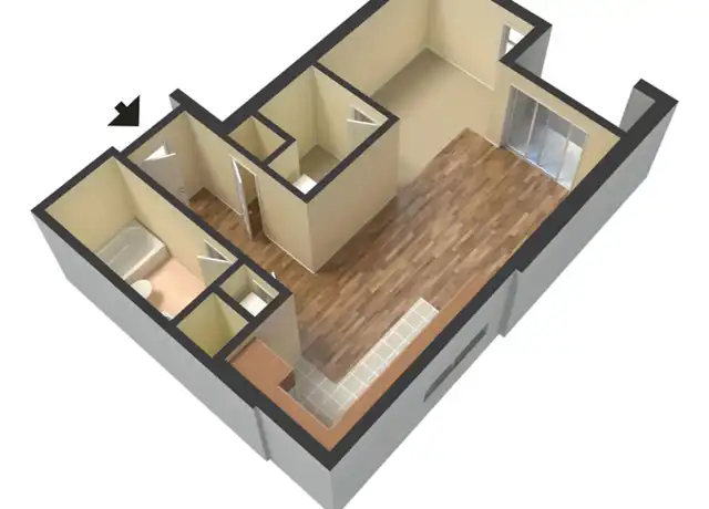 Property at 1140 Shelby St Unit 414, Indianapolis, IN, 46203, 1 bed, 1 bath, [object Object]