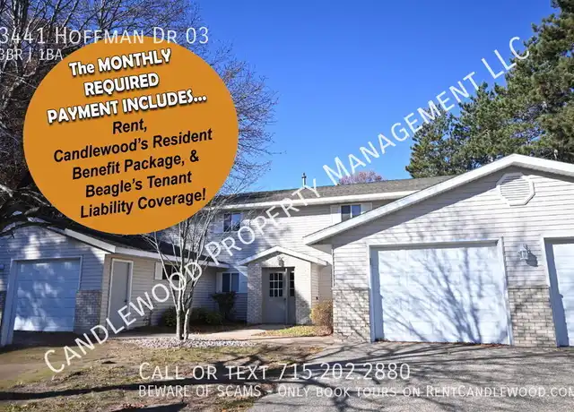 Property at 3441 Hoffman Dr Unit 03, Plover, WI, 54467, 3 beds, 1 bath, [object Object]