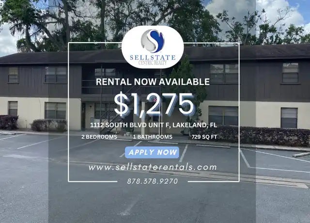 Property at 1112 South Blvd Unit F, Lakeland, FL, 33803, 2 beds, 1 bath, [object Object]
