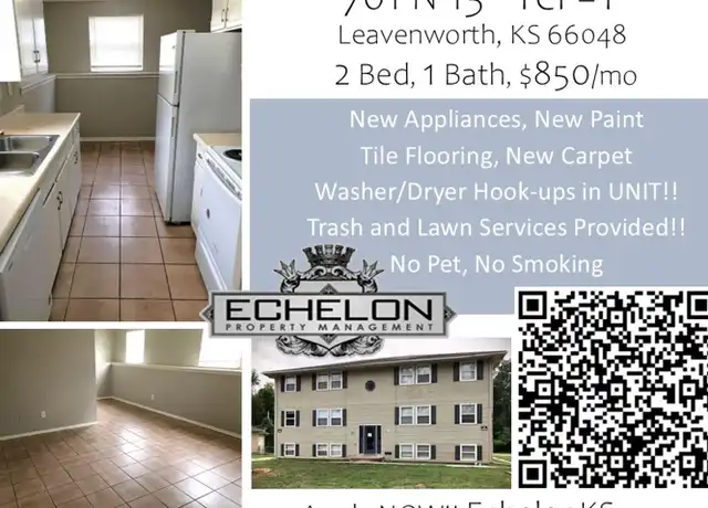 Property at 701 N 13th Ter Apt F, Leavenworth, KS, 66048, 2 beds, 1 bath, [object Object]