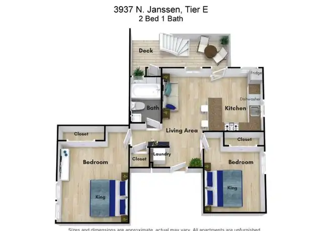 Property at 3937 N Janssen Ave Unit 2E, Chicago, IL, 60613, 2 beds, 1 bath, [object Object]