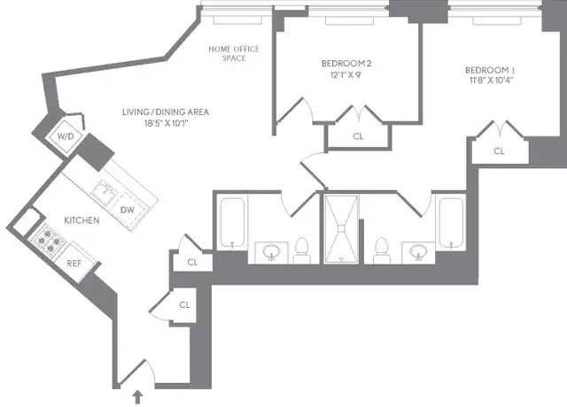 Property at 227 W 77th St Unit 14-M, New York, NY, 10024, 2 beds, 2 baths, [object Object]