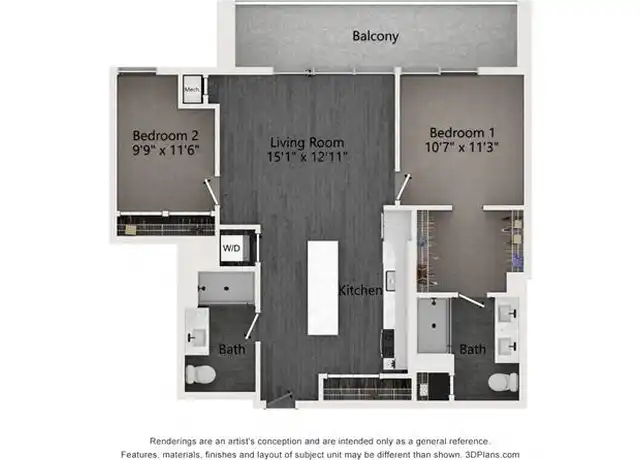 Property at 1454 W Randolph St Unit 927, Chicago, IL, 60607, 2 beds, 2 baths, [object Object]