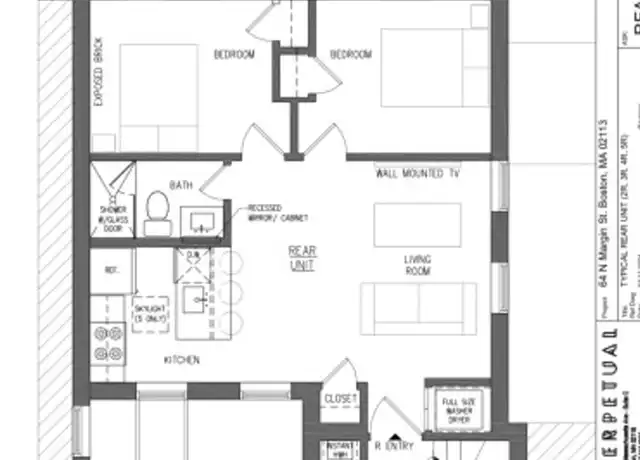 Property at 64 N Margin St, Boston, MA, 02113, 2 beds, 1 bath, [object Object]