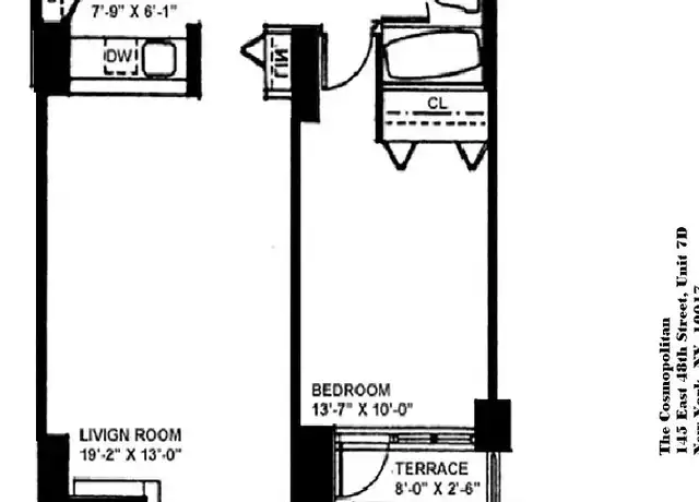 Property at 145 E 48th St Unit 7D, New York, NY, 10017, 1 bed, 1 bath, [object Object]