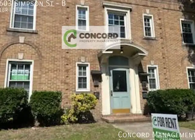 Property at 603 Simpson St Unit B, Greensboro, NC, 27401, 1 bed, 1 bath, [object Object]