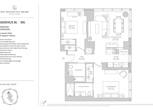 Property at 252 South St Unit 17L, New York, NY, 10002, 2 beds, 2 baths, [object Object]