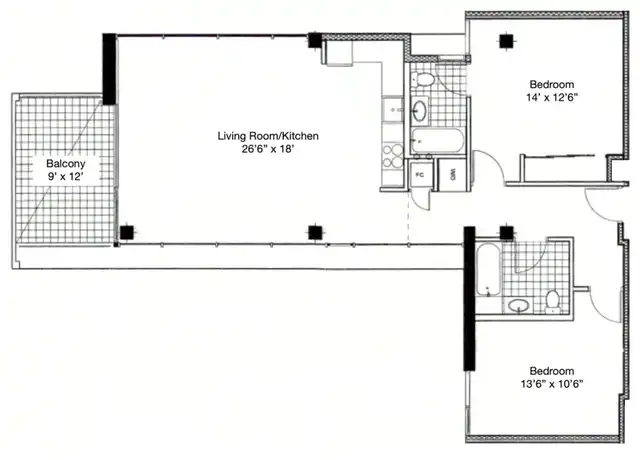 Property at 3752 Park Blvd, San Diego, CA, 92103, 2 beds, 2 baths, [object Object]
