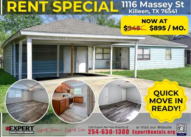 Property at 1116 Massey St, Killeen, TX, 76541, 3 beds, 1 bath, [object Object]