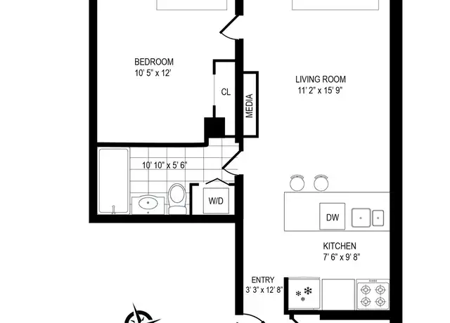Property at 160 E 23rd St Unit 3B, New York, NY, 10010, 1 bed, 1 bath, [object Object]