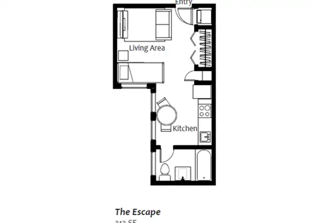 Property at 1308 Central Ave Unit 107, Indianapolis, IN, 46202, 0 beds, 1 bath, [object Object]