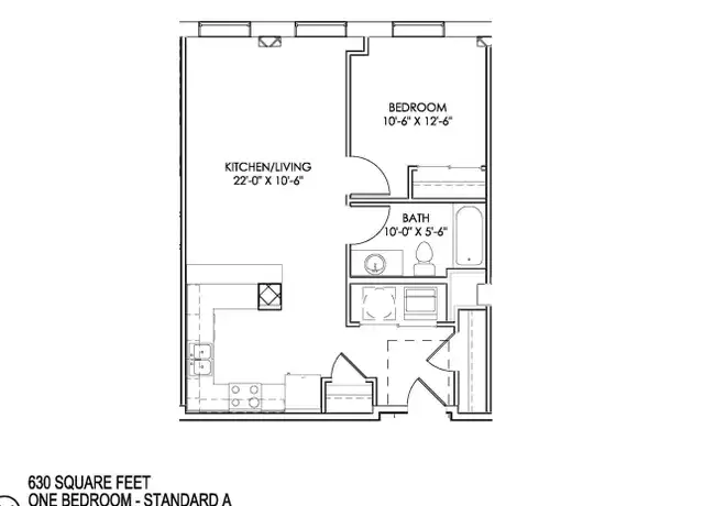 Property at 101 W 11th St Unit 1104, Kansas City, MO, 64105, 1 bed, 1 bath, [object Object]