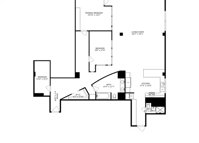 Property at 38 W 26th St Unit 3B, New York, NY, 10010, 3 beds, 2 baths, [object Object]