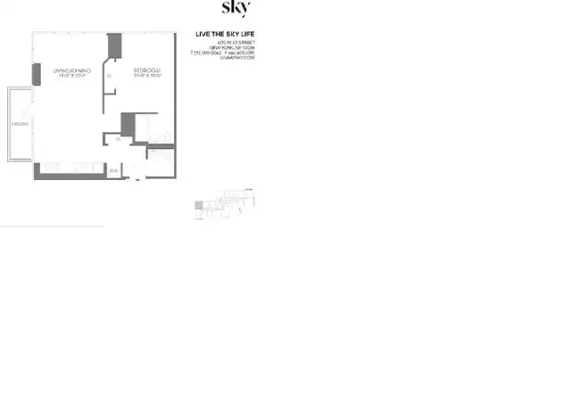 Property at 605 W 42nd St Unit 54-U, New York, NY, 10036, 1 bed, 1 bath, [object Object]