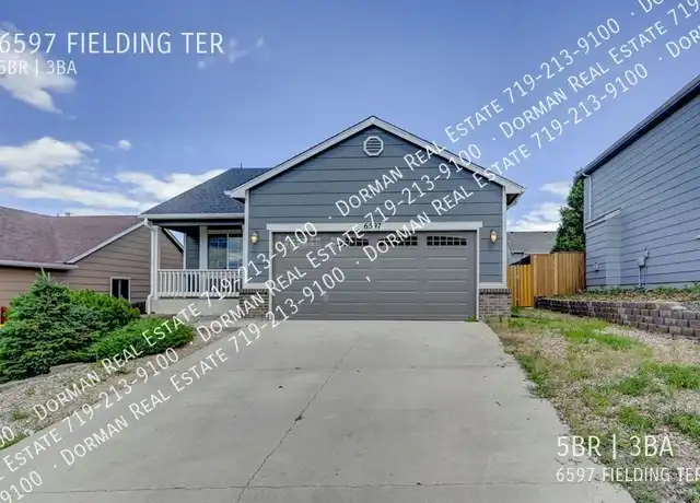 Property at 6597 Fielding Ter, Colorado Springs, CO, 80911, 5 beds, 3 baths, [object Object]