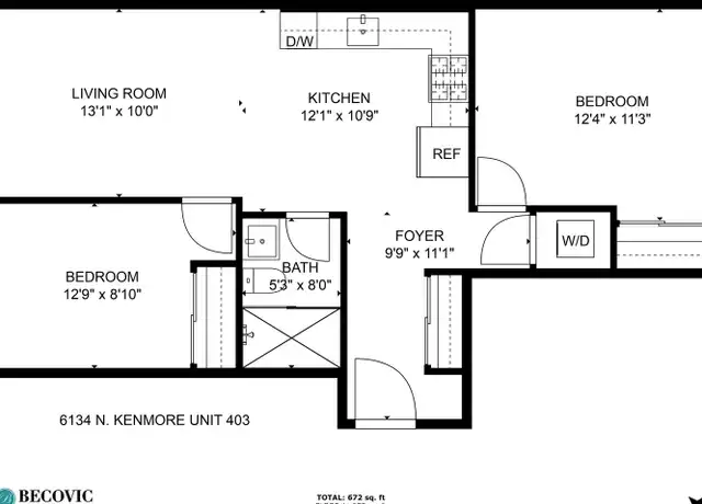Property at 6134 N Kenmore Ave Unit 403, Chicago, IL, 60660, 2 beds, 1 bath, [object Object]