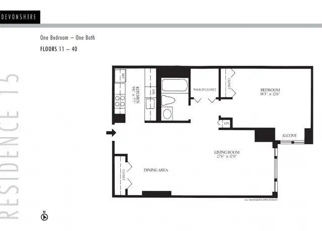 Property at 1 Devonshire Pl Unit 3715, Boston, MA, 02109, 1 bed, 1 bath, [object Object]