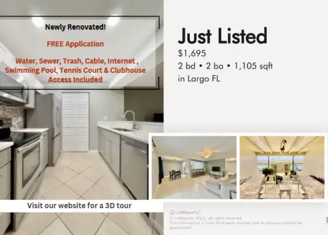 Property at 1509 12th Ct SE, Largo, FL, 33771, 2 beds, 2 baths, [object Object]