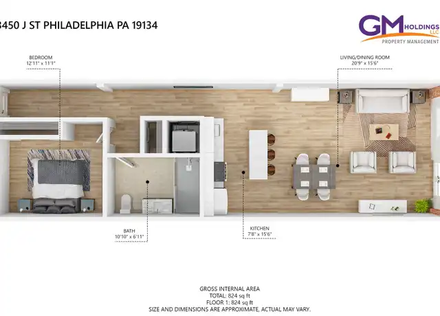 Property at 3450 J St, Philadelphia, PA, 19134, 1 bed, 1-1.5 bath, [object Object]
