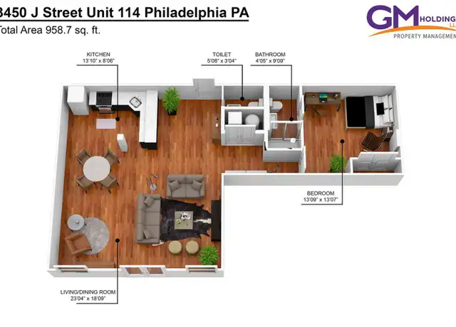 Property at 3450 J St, Philadelphia, PA, 19134, 1 bed, 1.5 baths, [object Object]