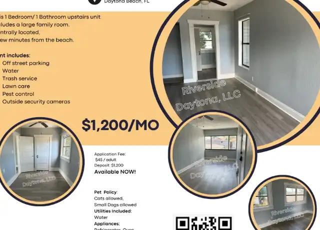 Property at 306 Taylor Ave Unit B, Daytona Beach, FL, 32114, 1 bed, 1 bath, [object Object]