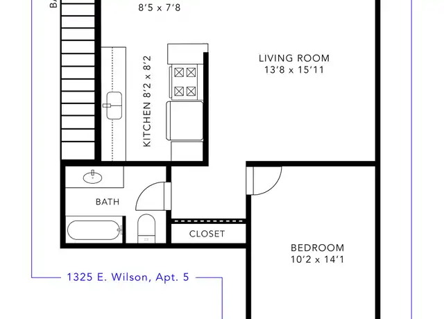 Property at 1325 E Wilson Ave Unit 5, Glendale, CA, 91206, 1 bed, 1 bath, [object Object]