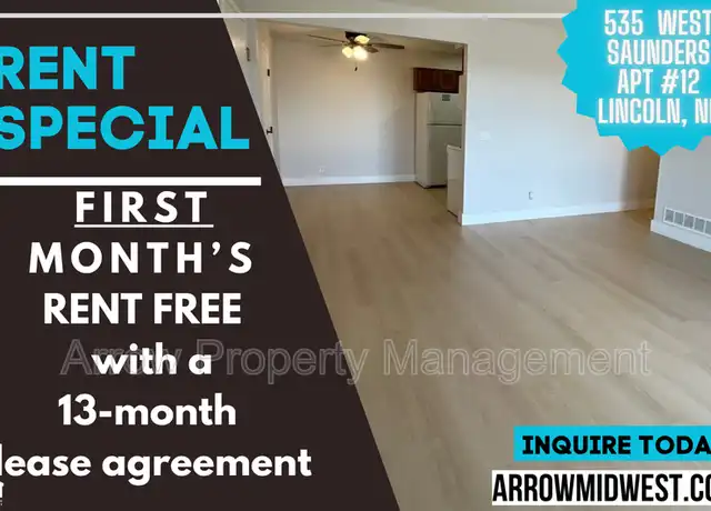 Property at 535 W Saunders Ave Unit 12, Lincoln, NE, 68521, 2 beds, 1 bath, [object Object]