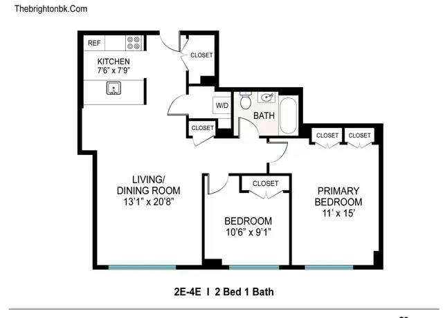 Property at 2833 Brighton 3rd St Unit 4E, Brooklyn, NY, 11235, 2 beds, 1 bath, [object Object]