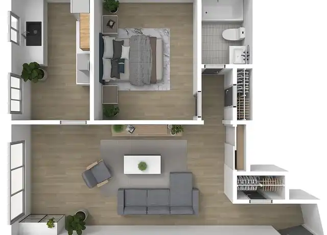 Property at 3925 Gibraltar Ave Unit 4D, Los Angeles, CA, 90008, 1 bed, 1 bath, [object Object]