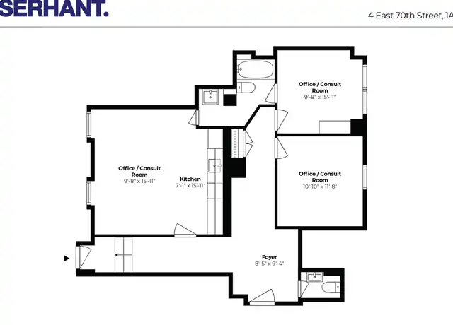 Property at 4 E 70th St Unit 1A, New York, NY, 10021, 2 beds, 1.5 baths, [object Object]