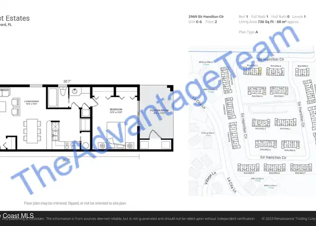 Property at 2969 Sir Hamilton Cir, Titusville, FL, 32780, 1 bed, 1 bath, [object Object]