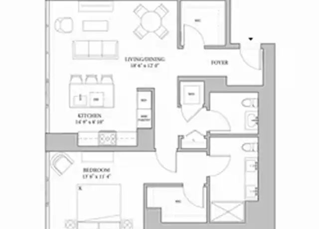 Property at 164 N Peoria St Unit 4001, Chicago, IL, 60607, 1 bed, 1.5 baths, [object Object]